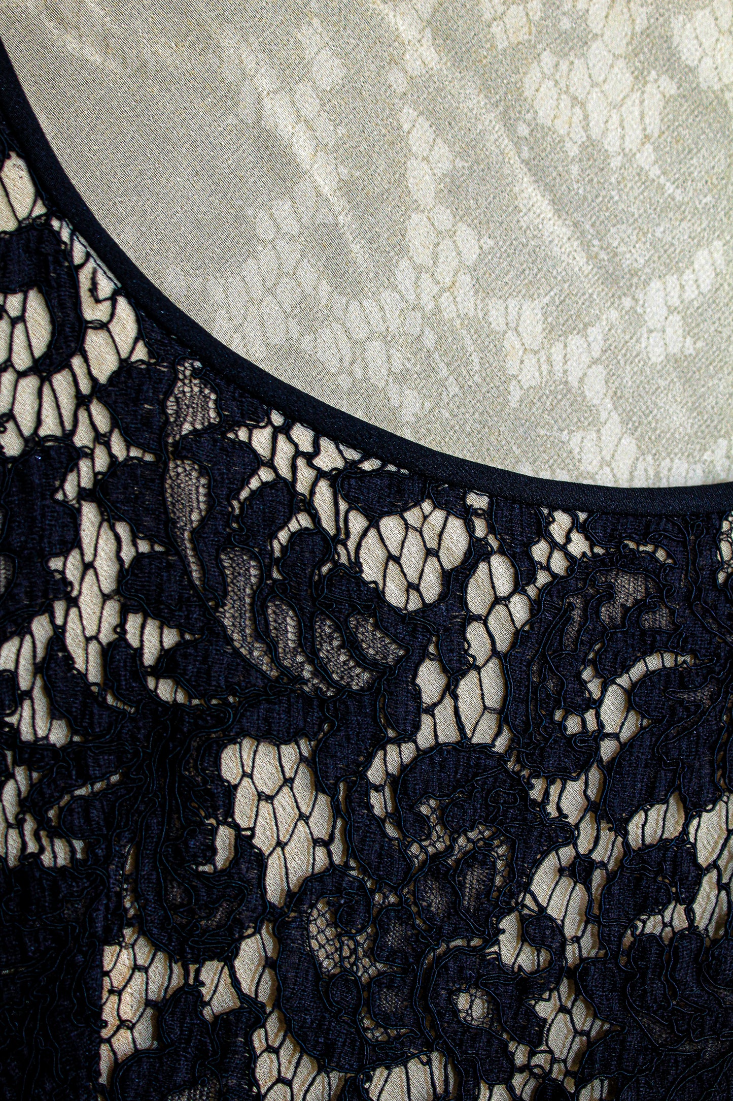 Black Lace Mini Baby Doll Dress